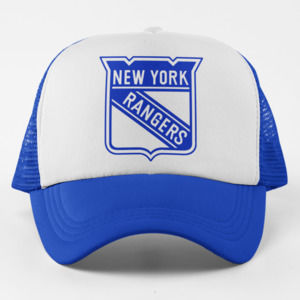 NEW York Rangers Monochrome Foam Trucker Mesh Snapback Hat 2TONE BLUE
